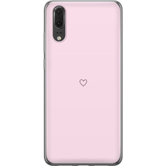 Mobilcover til Huawei P20 med Hjerte motiv