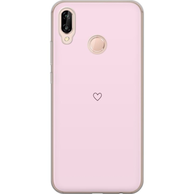 Mobilcover til Huawei P20 lite med Hjerte motiv