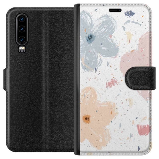 Tegnebogsetui til Huawei P30 med Blomster motiv