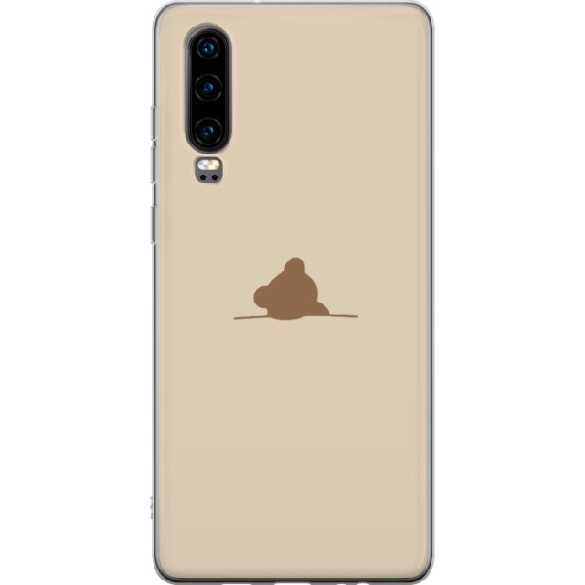 Mobilcover til Huawei P30 med Nalle motiv