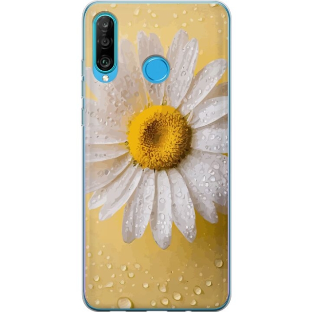 Mobilcover til Huawei P30 lite med Porcelænsblomst motiv