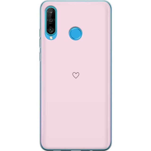 Mobilcover til Huawei P30 lite med Hjerte motiv