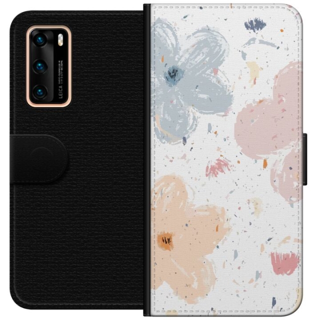 Tegnebogsetui til Huawei P40 med Blomster motiv