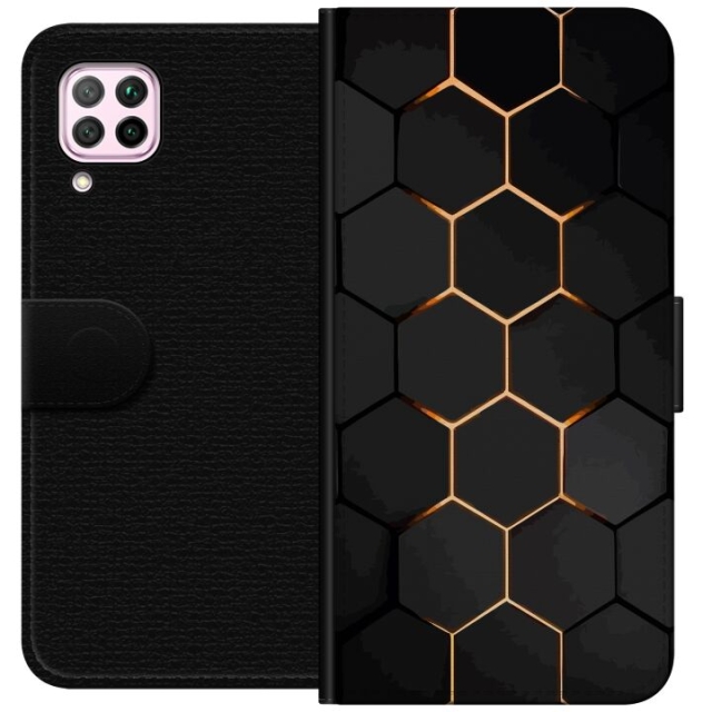 Tegnebogsetui til Huawei P40 lite med Luksuriøst Mønster motiv