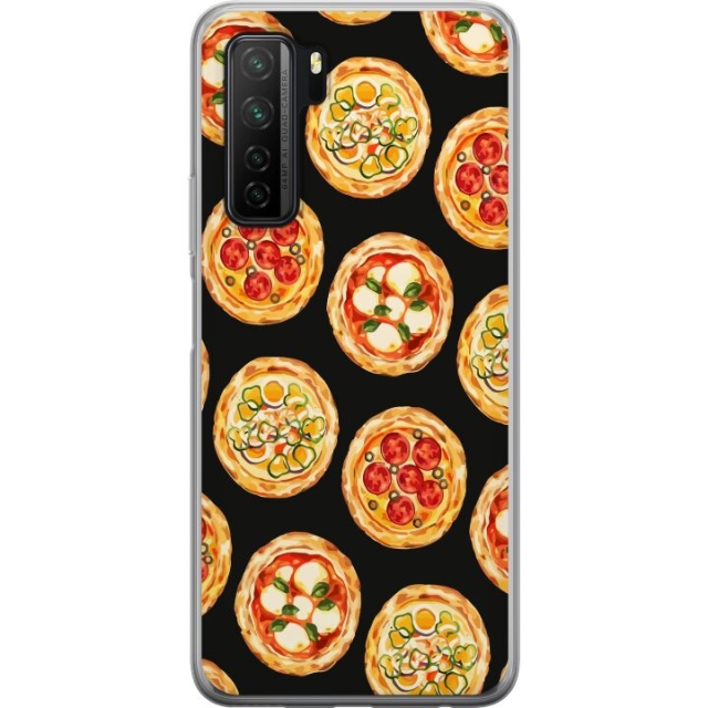 Mobilcover til Huawei  P40 lite 5G med Pizza motiv