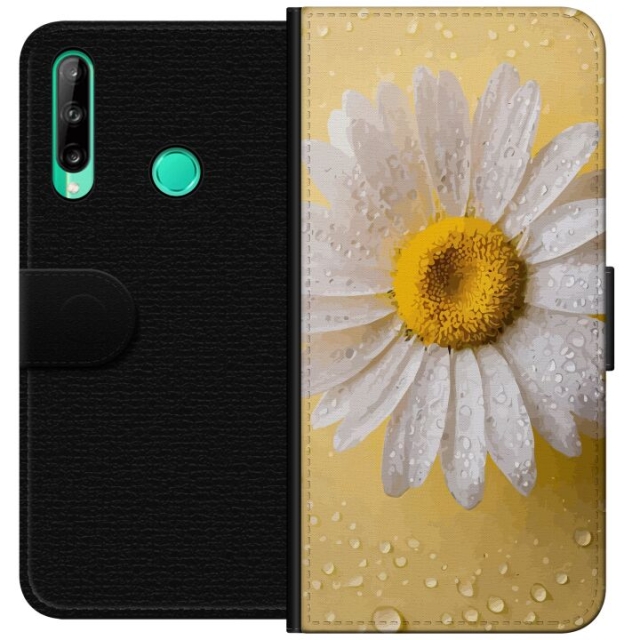Tegnebogsetui til Huawei P40 lite E med Porcelænsblomst motiv