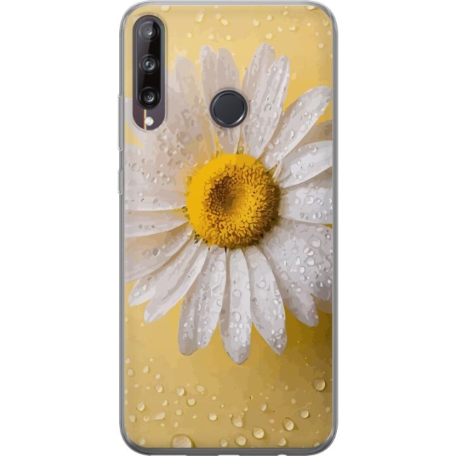 Mobilcover til Huawei P40 lite E med Porcelænsblomst motiv