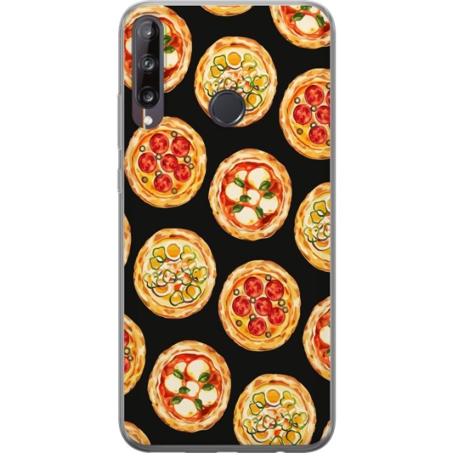 Mobilcover til Huawei P40 lite E med Pizza motiv