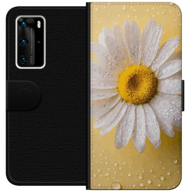 Tegnebogsetui til Huawei P40 Pro med Porcelænsblomst motiv