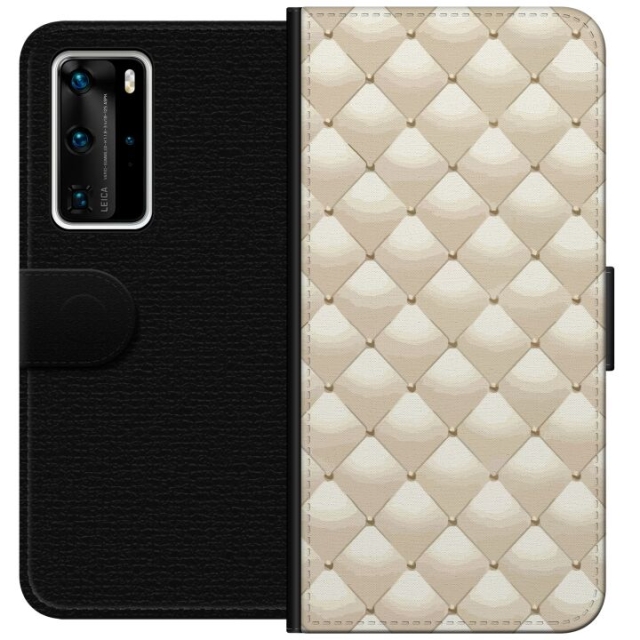Tegnebogsetui til Huawei P40 Pro med Guldglans motiv