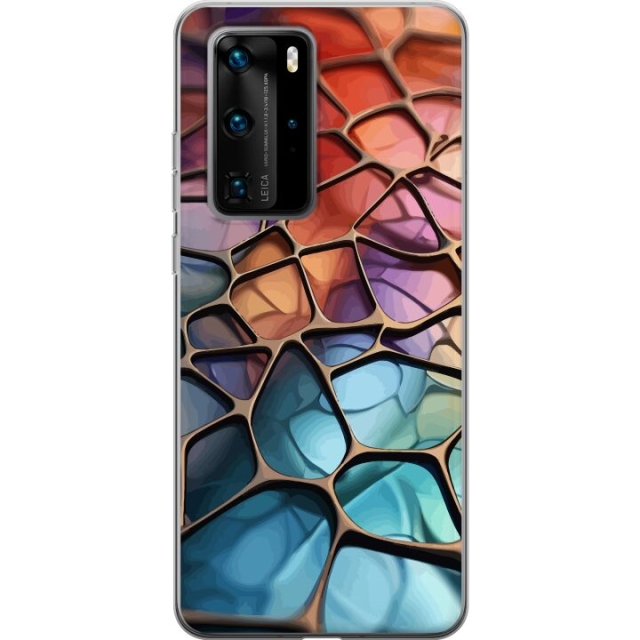 Mobilcover til Huawei P40 Pro med Metallict mønster motiv