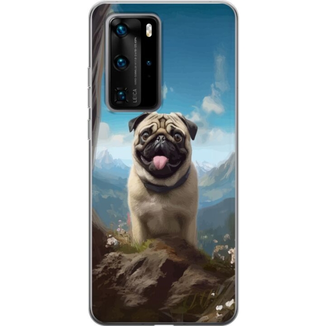 Mobilcover til Huawei P40 Pro med Glad Hund motiv