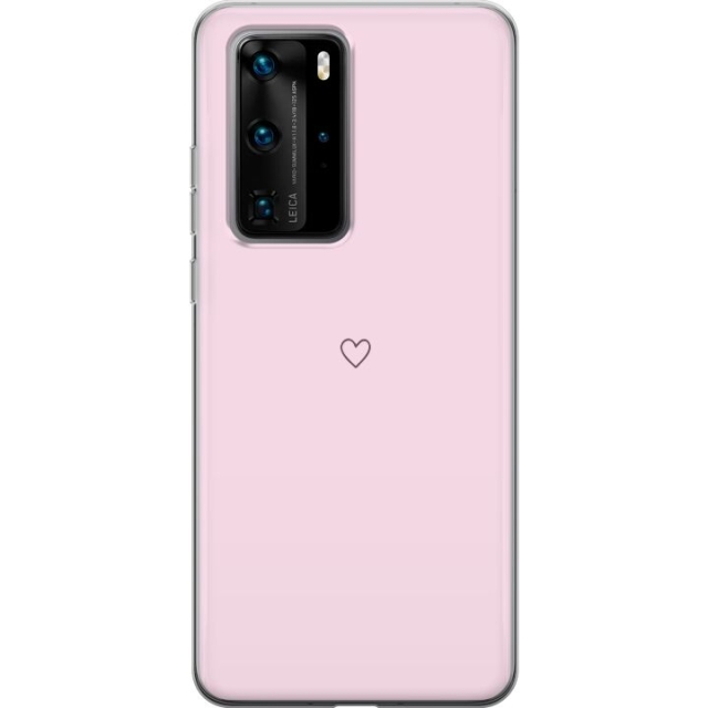 Mobilcover til Huawei P40 Pro med Hjerte motiv