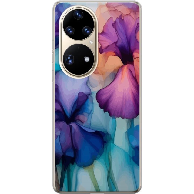 Mobilcover til Huawei P50 Pro med Magiske blomster motiv