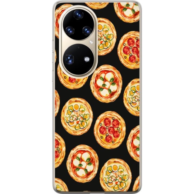 Mobilcover til Huawei P50 Pro med Pizza motiv