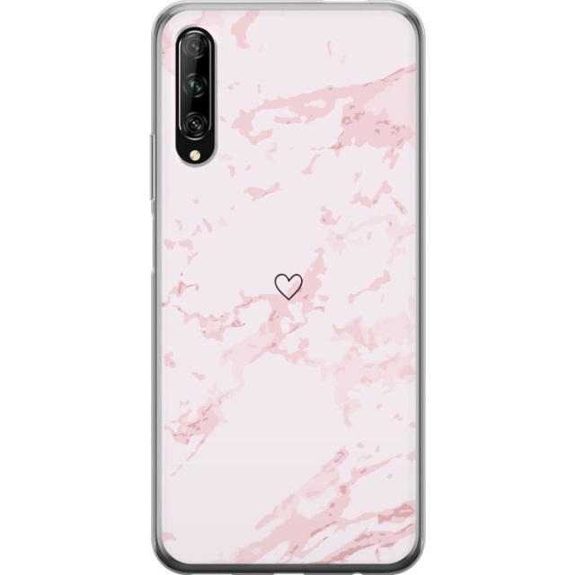 Mobilcover til Huawei P smart Pro 2019 med Rosa Hjerte motiv