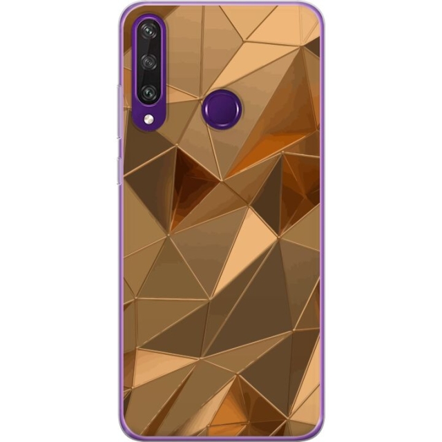 Mobilcover til Huawei Y6p med 3D Guld motiv