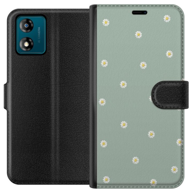 Tegnebogsetui til Motorola Moto E13 med Præstekrave motiv