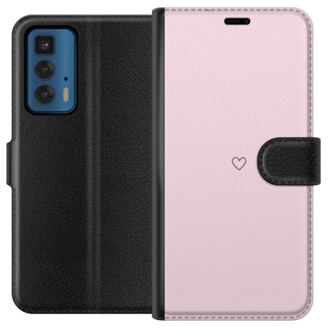 Tegnebogsetui til Motorola Edge 20 Pro med Hjerte motiv