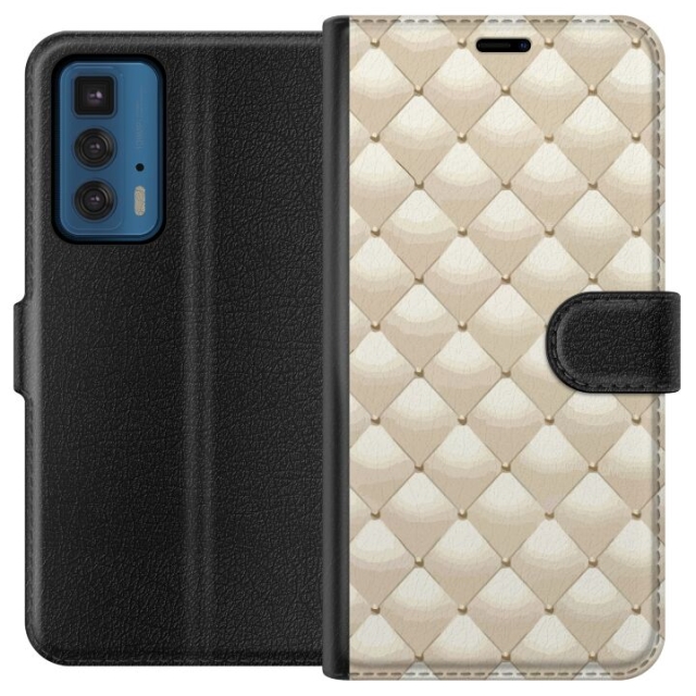 Tegnebogsetui til Motorola Edge 20 Pro med Guldglans motiv