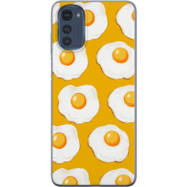 Mobilcover til Motorola Moto E32s med Stegt æg motiv