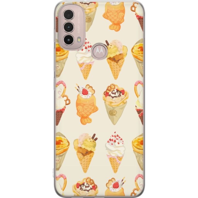 Mobilcover til Motorola Moto E40 med Glasagtigt motiv