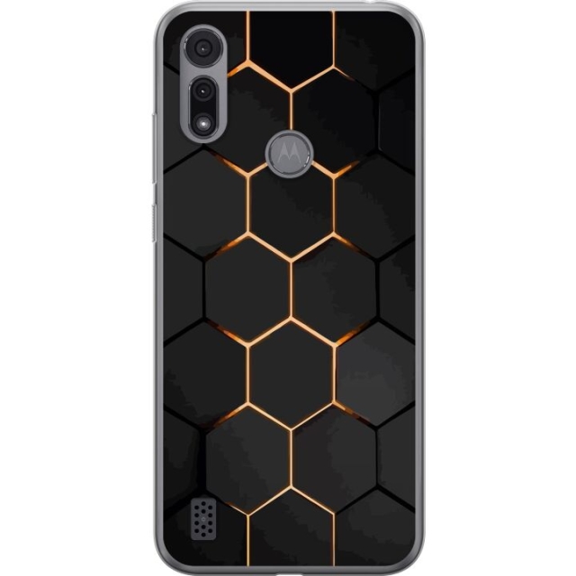 Mobilcover til Motorola Moto E6i med Luksuriøst Mønster motiv