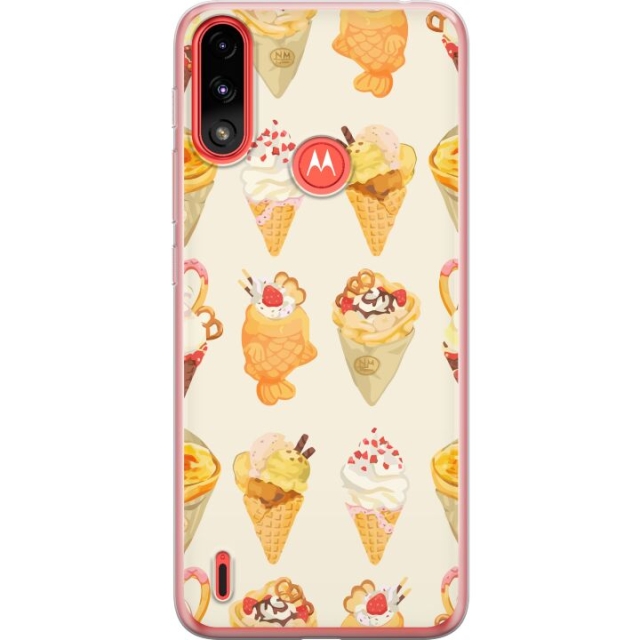 Mobilcover til Motorola Moto E7 Power med Glasagtigt motiv