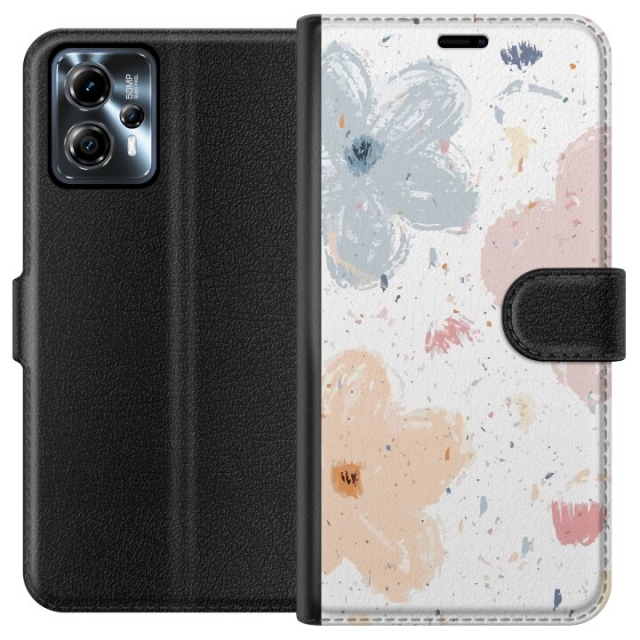 Tegnebogsetui til Motorola Moto G13 med Blomster motiv