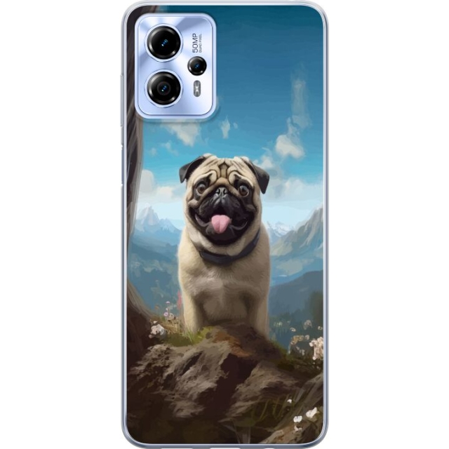 Mobilcover til Motorola Moto G13 med Glad Hund motiv