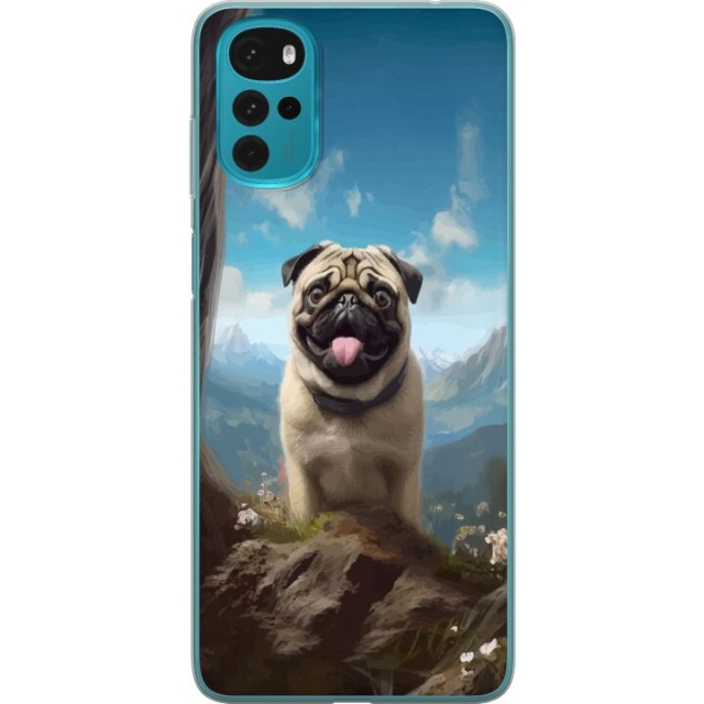 Mobilcover til Motorola Moto G22 med Glad Hund motiv