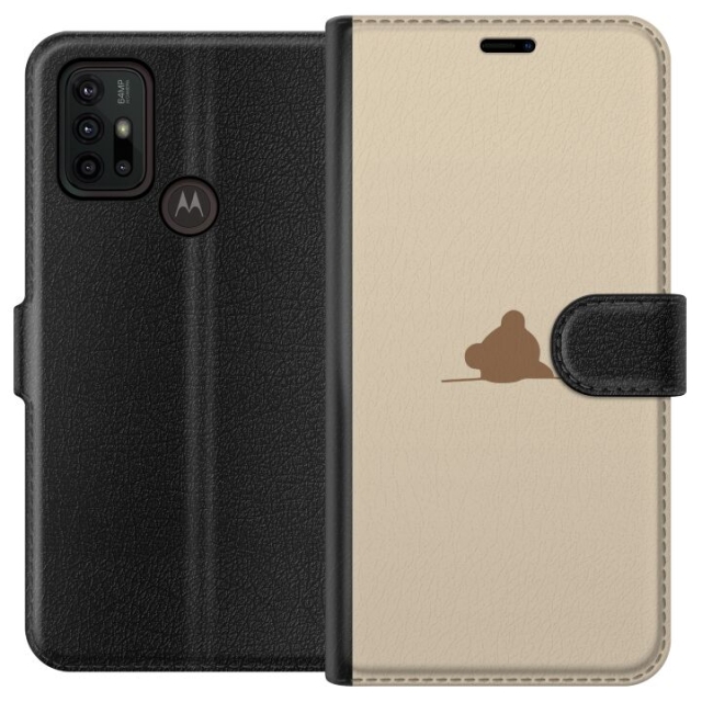 Tegnebogsetui til Motorola Moto G30 med Nalle motiv