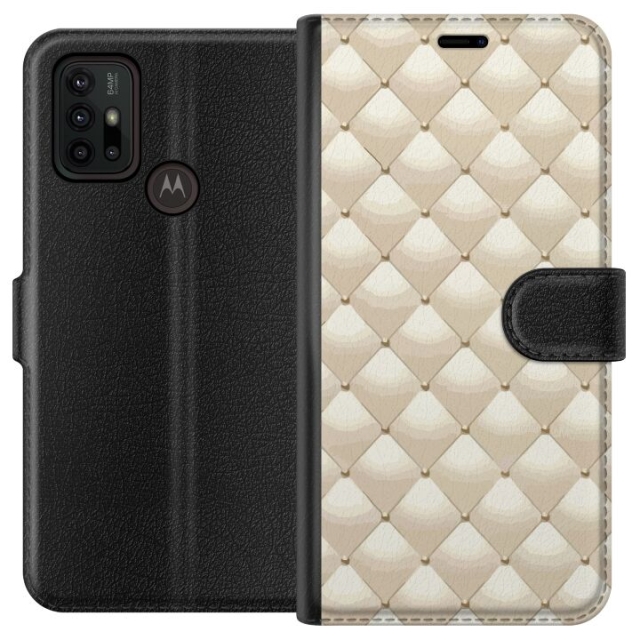 Tegnebogsetui til Motorola Moto G30 med Guldglans motiv