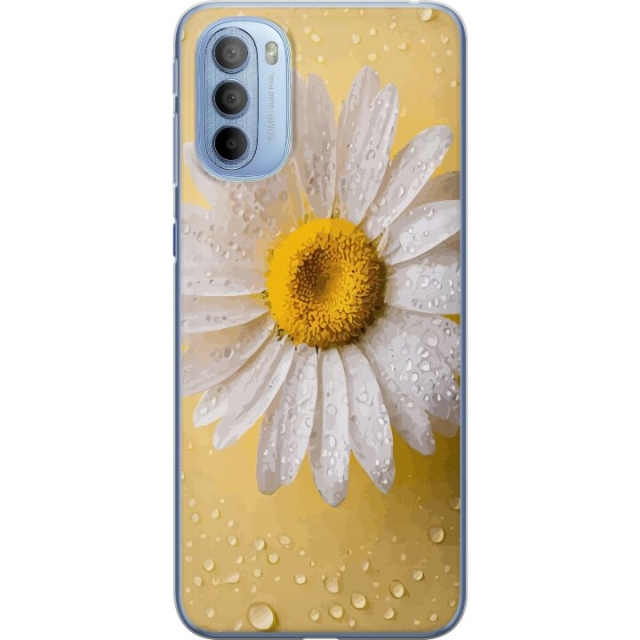 Mobilcover til Motorola Moto G31 med Porcelænsblomst motiv
