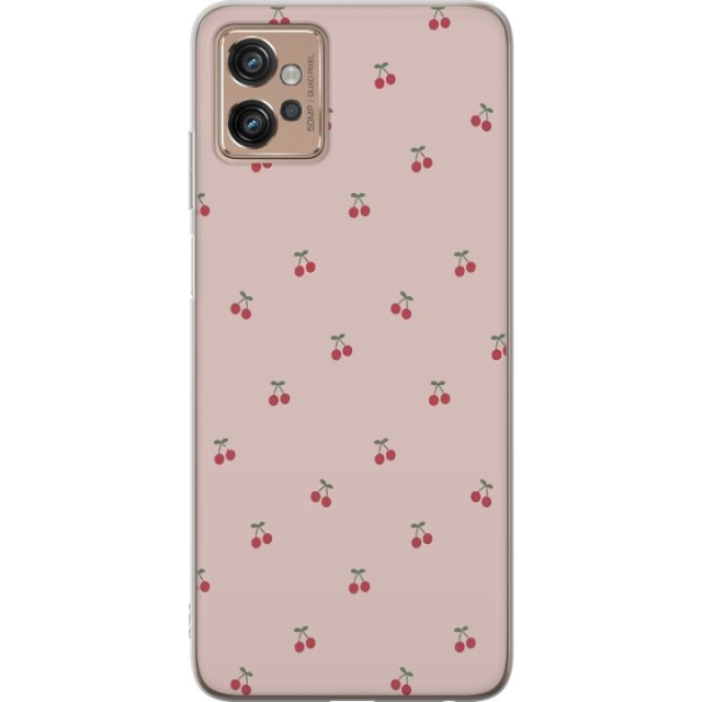 Mobilcover til Motorola Moto G32 med Kirsebær motiv