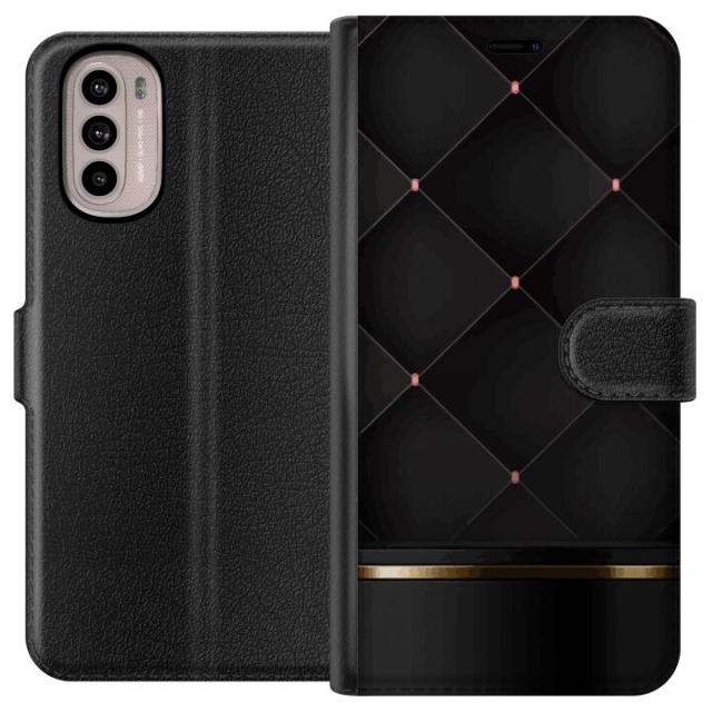 Tegnebogsetui til Motorola Moto G41 med Luksuslinje motiv