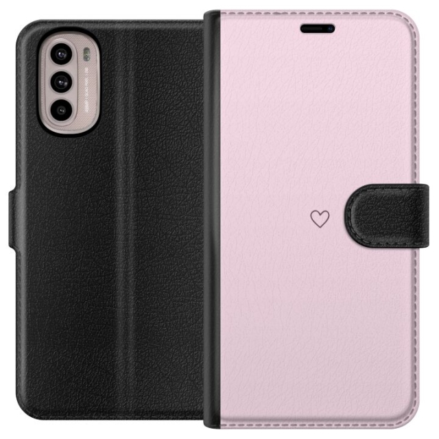Tegnebogsetui til Motorola Moto G41 med Hjerte motiv