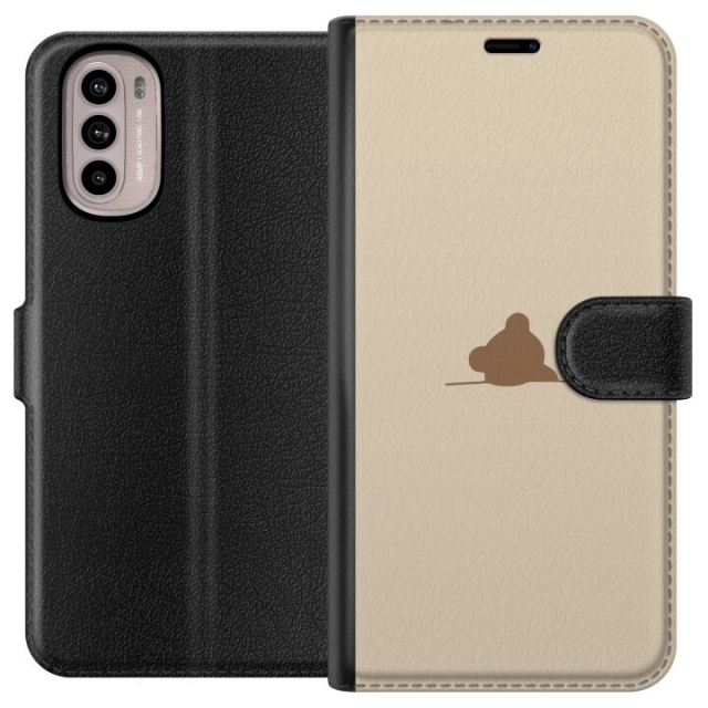 Tegnebogsetui til Motorola Moto G41 med Nalle motiv