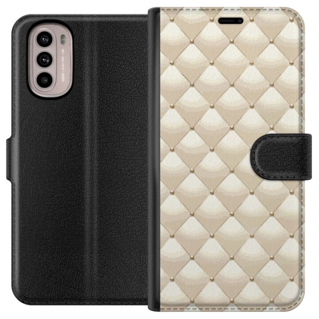 Tegnebogsetui til Motorola Moto G41 med Guldglans motiv