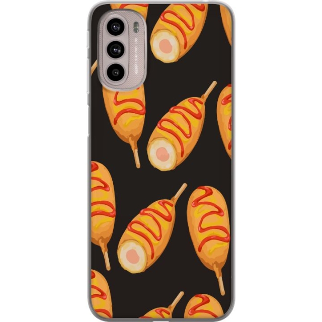 Mobilcover til Motorola Moto G41 med Kyllingedrumstick motiv