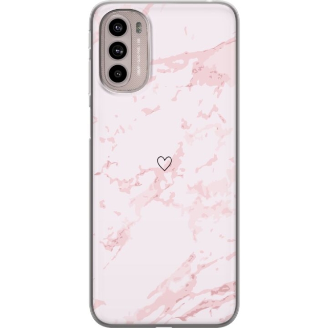 Mobilcover til Motorola Moto G41 med Rosa Hjerte motiv