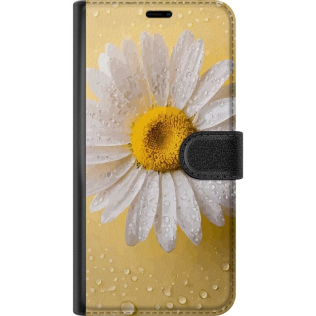 Tegnebogsetui til Motorola Moto G54 med Porcelænsblomst motiv