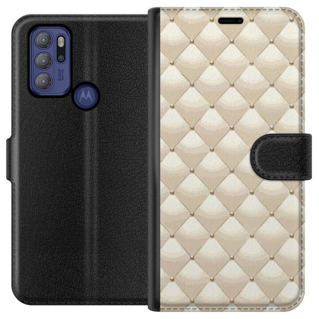 Tegnebogsetui til Motorola Moto G60S med Guldglans motiv