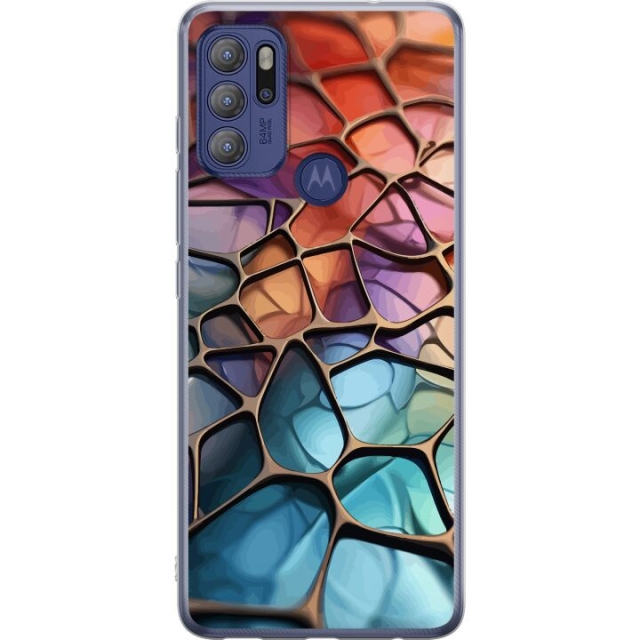 Mobilcover til Motorola Moto G60S med Metallict mønster motiv