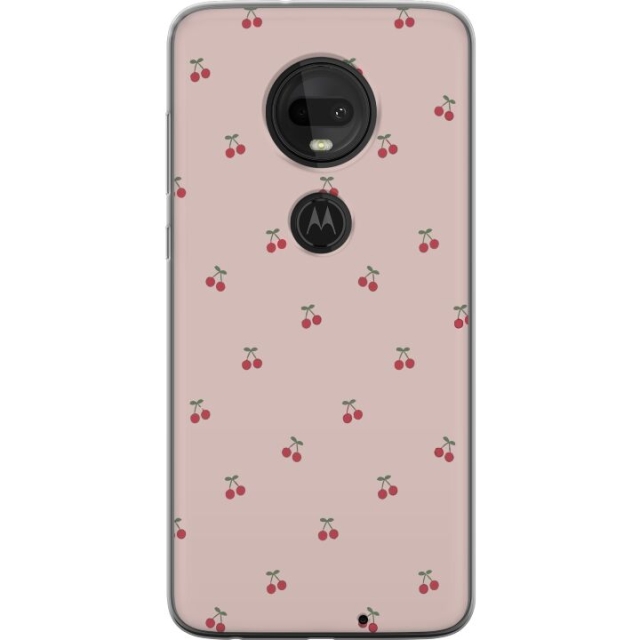 Mobilcover til Motorola Moto G7  med Kirsebær motiv