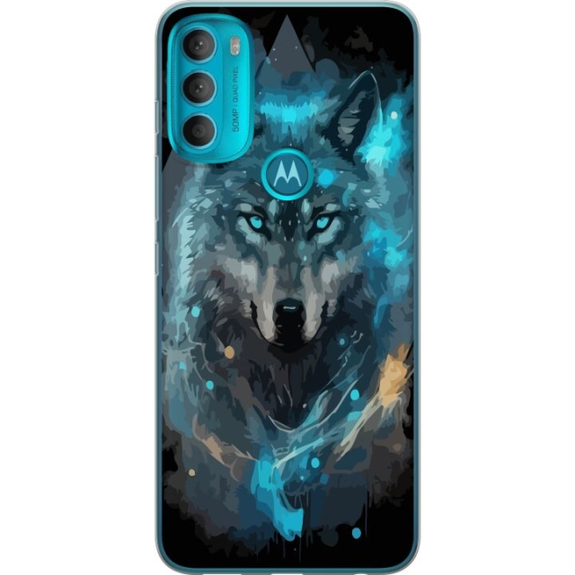 Mobilcover til Motorola Moto G71 5G med Ulve motiv