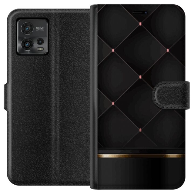 Tegnebogsetui til Motorola Moto G72 med Luksuslinje motiv
