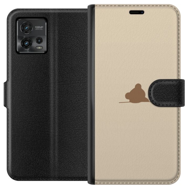 Tegnebogsetui til Motorola Moto G72 med Nalle motiv