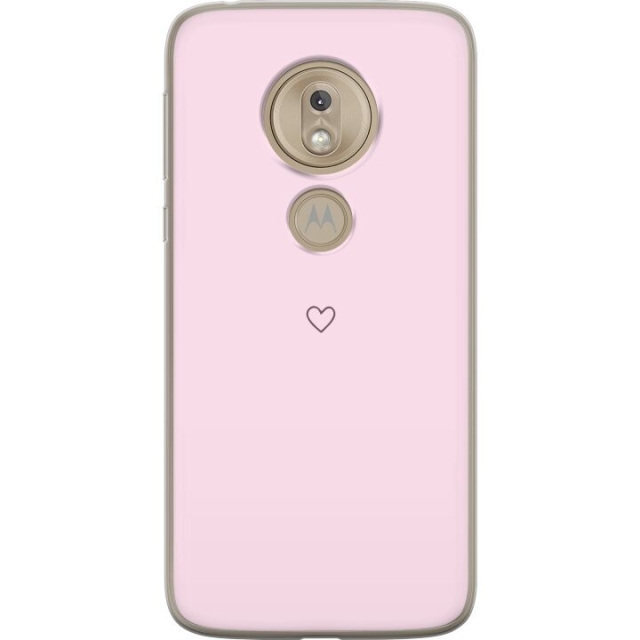Mobilcover til Motorola Moto G7 Play med Hjerte motiv