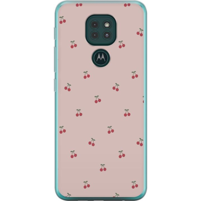 Mobilcover til Motorola Moto G9 Play med Kirsebær motiv